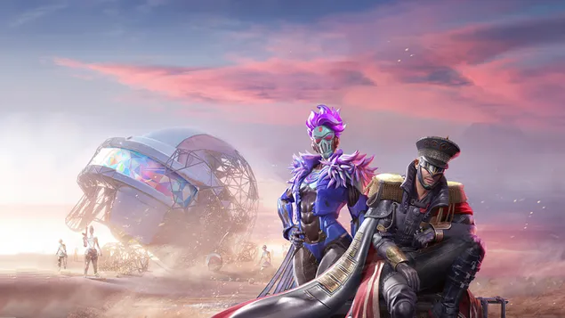 PlayerUnknown's Battlegrounds (PUBG Mobile) – Royale Pass S14 „Avian Tyrant with Black Commander“ 4K тапет