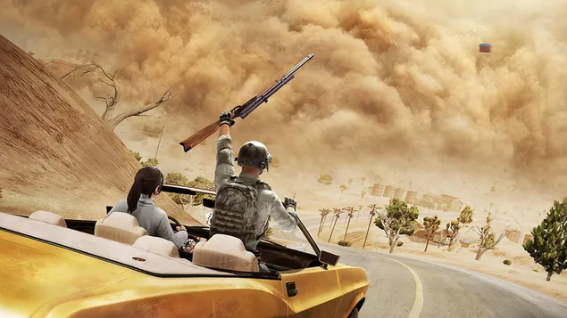 PlayerUnknown's Battlegrounds (PUBG Mobile) : Sandstorm in Mad Miramar