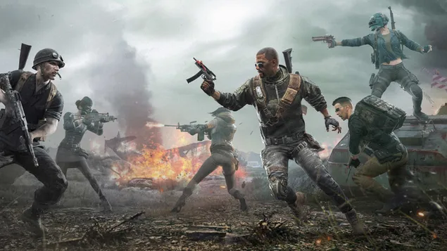 PlayerUnknown's Battlegrounds (PUBG Mobile) - Soldier Squad Battle S4 8K achtergrond