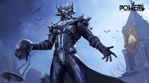 Páipéar balla Battlegrounds PlayerUnknown (PUBG Mobile) - Spike Demon Halloweeks ó Bhanna Ceoil 'Power4'4K