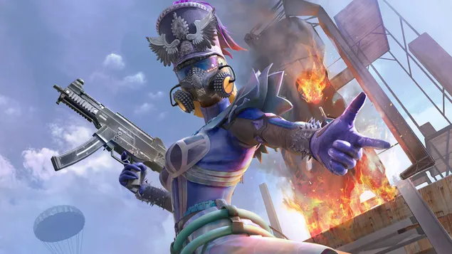 PlayerUnknown's Battlegrounds (PUBG Mobile) - Violet Halo-stel 4K muurpapier