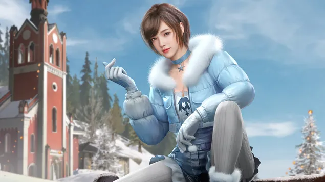 PlayerUnknown's Battlegrounds (PUBG Mobile) - Winter Lady Outfit Skin Set