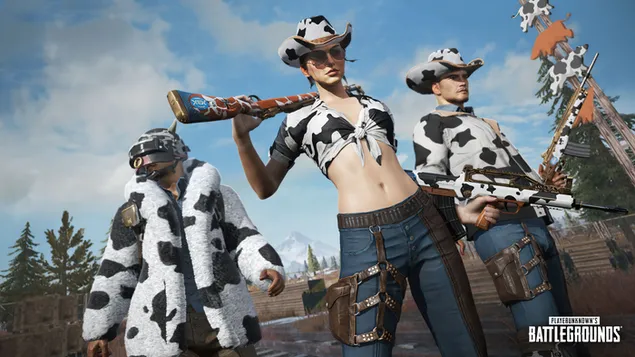 Hình nền PlayerUnknown's Battlegrounds (PUBG Mobile) - Year of The Cow Skin (2021) 4K