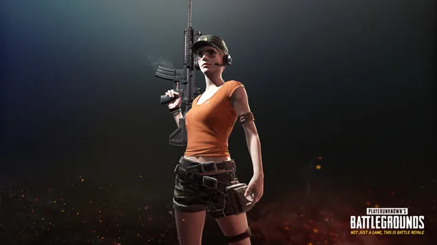 PlayerUnknown's Battlegrounds - Soldier Girl Shooter 4K วอลเปเปอร์