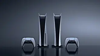 PlayStation 5 콘솔 및 컨트롤러 4K 배경화면
