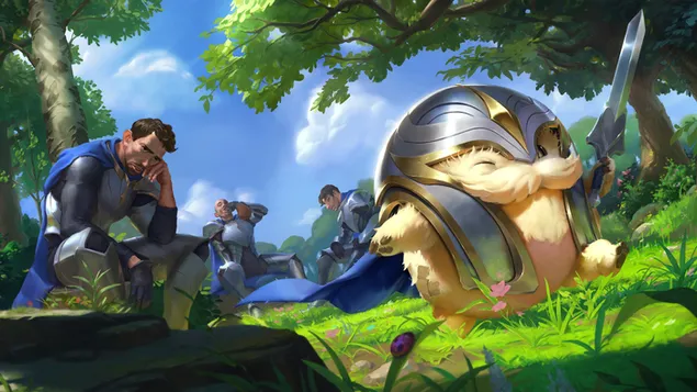 Courageux 'Poro' (Legends of Runeterra) - League of Legends (LOL) 4K fond d'écran