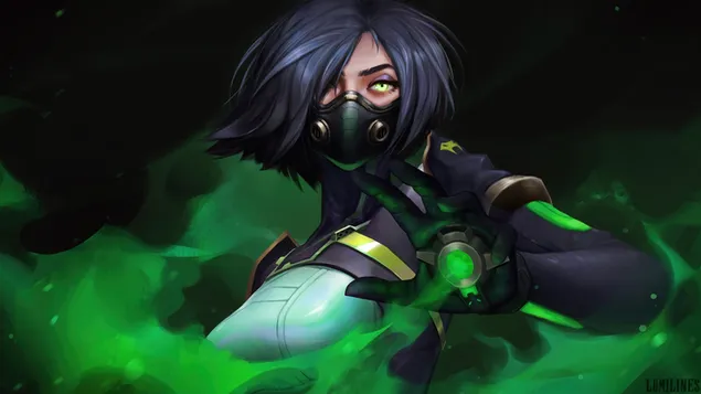 Poison Gas 'Viper' - Valorant (Riot Video Game) 4K muurpapier