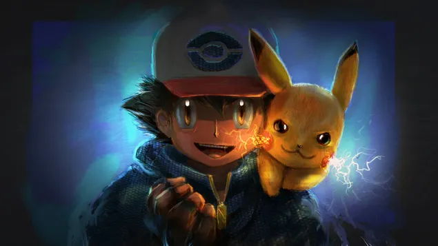 Pokémon - Ash Ketchum y Pikachu