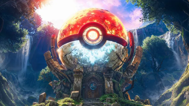 Pokemon Ball House 4K baggrundsbillede