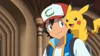 포켓몬 캐릭터 Ash Ketchum과 Pikachu 8K 배경화면