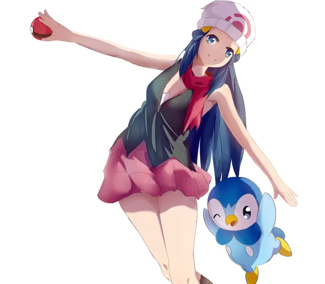 Pokemon Diamond And Pearl Dawn With Piplup 4k Wallpaper Download