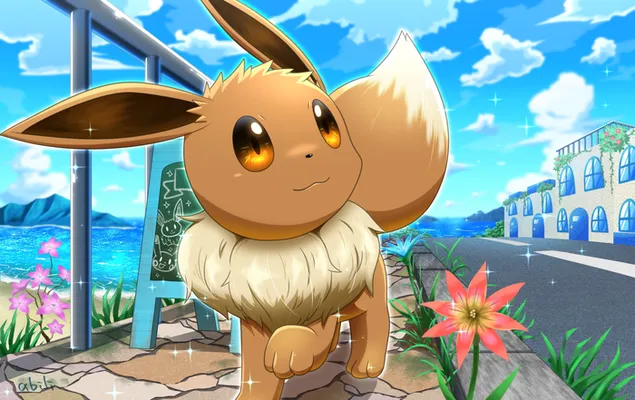 Pikachu, eeve, cute, pokemon, Anime, HD wallpaper