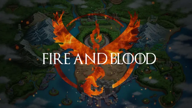 Pokemon GO - Api dan Darah (Team Valor) 4K kertas dinding