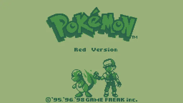 پوکمون: قرمز و آبی کاغذدیواری  4K