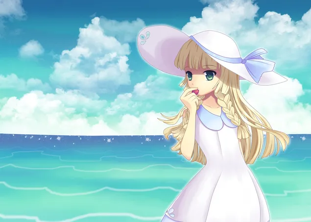 Pokemon - Lillie 2K wallpaper download Pokemon - Lillie 2K wallpaper download