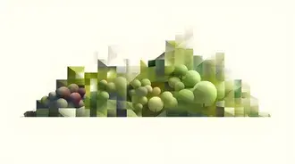 Tapeta Polygonální lesní krajina: Moderní minimalistický design 2K