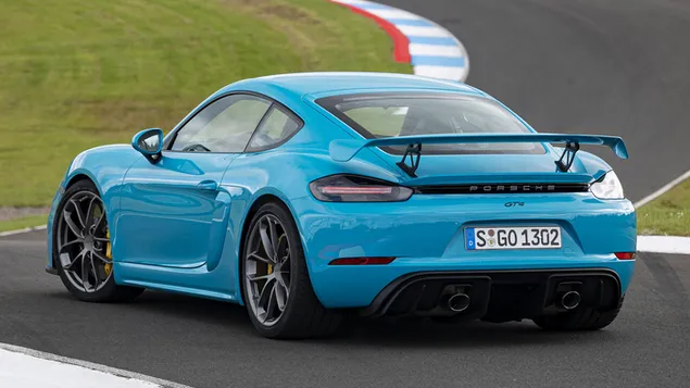 Porsche 718 Cayman GT4 2019 02 HD muurpapier