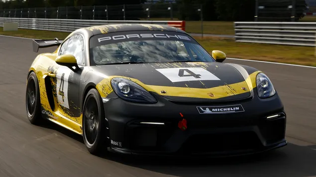 Porsche 718 Cayman GT4 Clubsport 2019 01 HD muurpapier