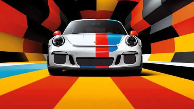 Шпалери Porsche 911GT3 на гоночному треку HD