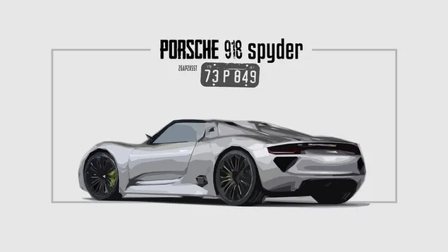 Porsche 918 Spyder sportwagen HD achtergrond