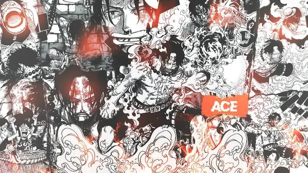 Manga Portgas D. Ace Ver. HD wallpaper