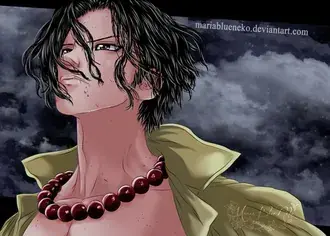 Komander 2 Divisyen Portgas D. Ace Whitebeard 2K kertas dinding