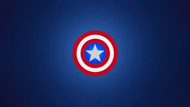 Affisch av kaptenens sköld med blå bakgrund 4K bakgrund