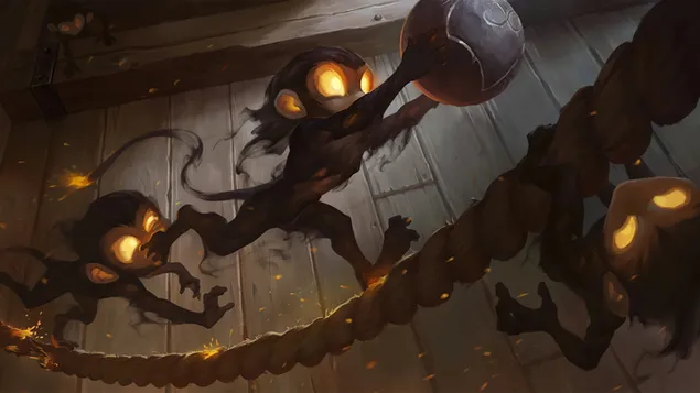 Prochowa Małpa (Legends of Runeterra) - League of Legends (LOL) 4K tapeta