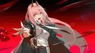 power from chainsaw man anime-art skachat'
