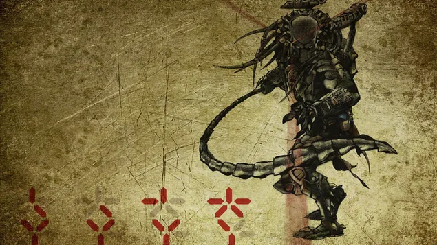 Opera d'arte predatore 2K sfondo