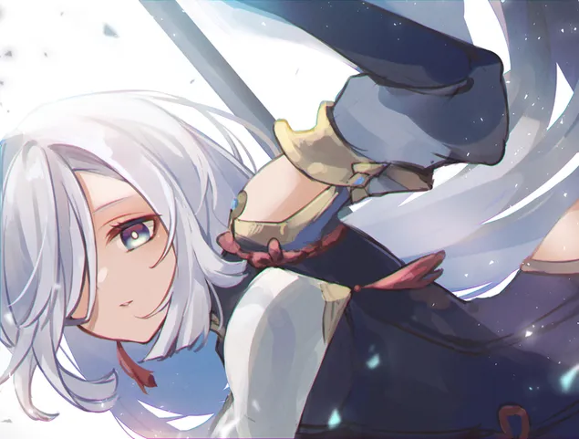 انیمه دختر زیبا Shenhe | تاثیر گانشین کاغذدیواری  2K