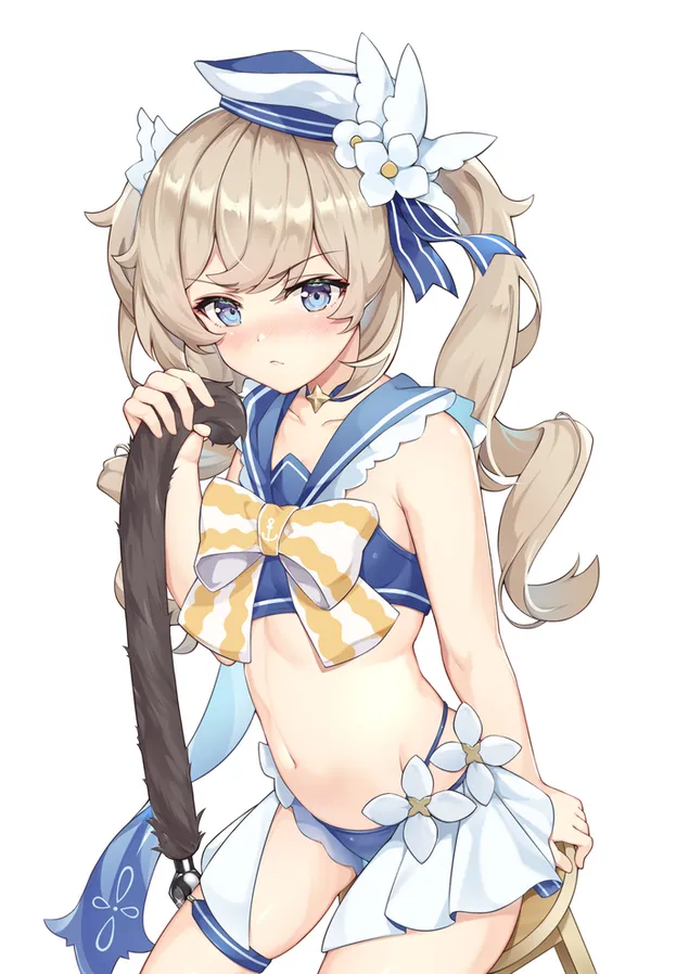 Barbie gadis cantik Barbara | Dampak Genshin 2K wallpaper