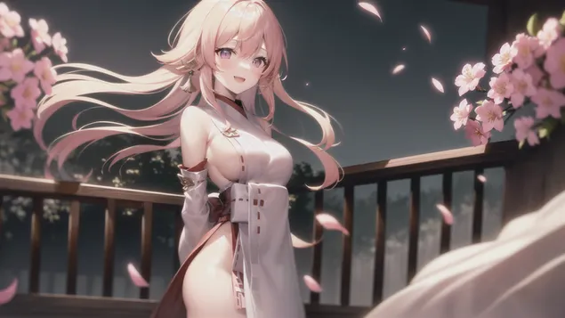 abbastanza bella ragazza anime lumine | genshin impact scarica