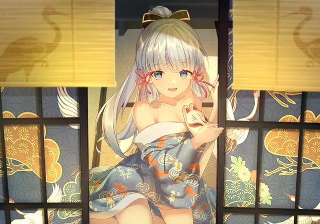 相当漂亮的女孩 | Ayaka Kamisato (Ganshin Impact) 2K 壁纸