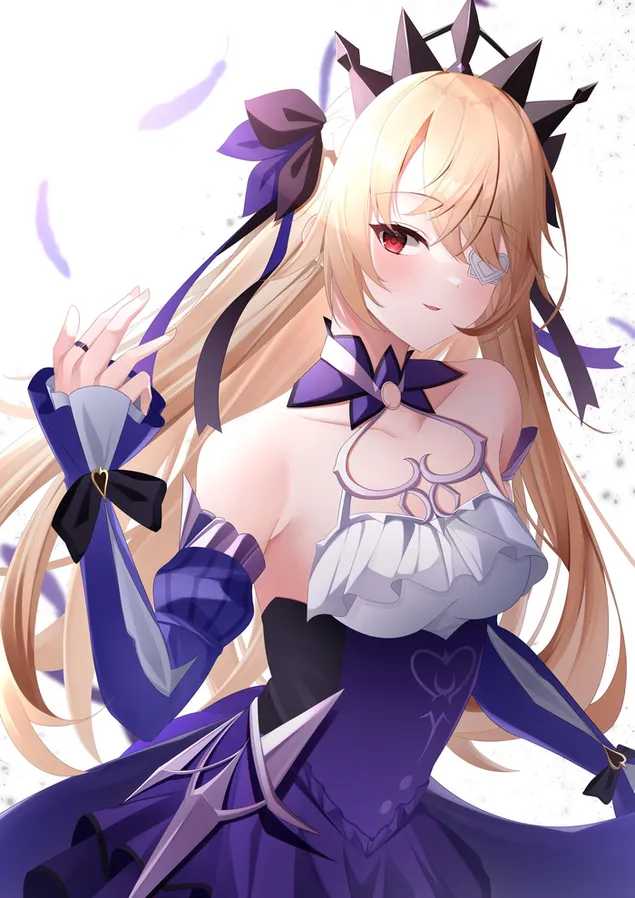 漂亮的金發女孩 Fischl | 原神衝擊 2K 壁紙