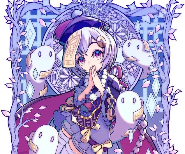 docela roztomila divka qiqi | genshinuv dopad stahnout