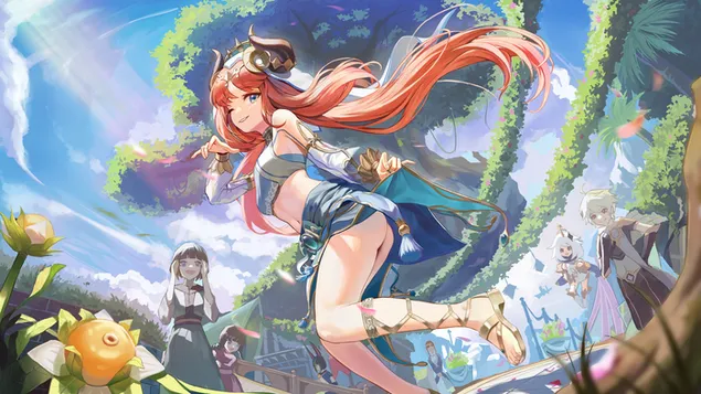 그녀의 춤을 보여주는 예쁜 여자 Nilou | 간신 임팩트 4K 배경화면