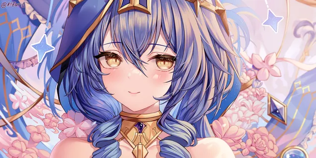 pretty golden eyes of gorgeous layla | genshin impact  download