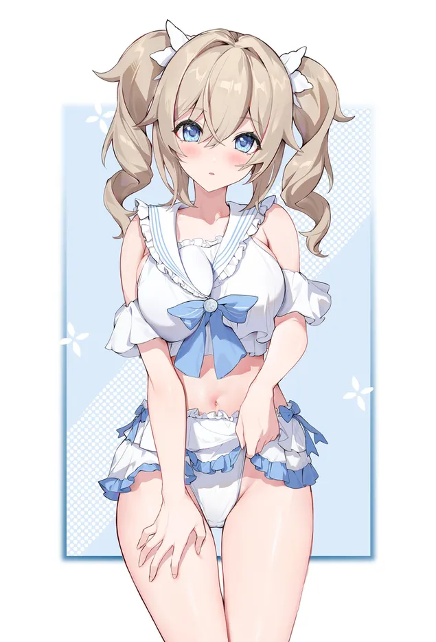 อนิเมะสาวสวยสุดฮอต Barbara | เก็นชิน อิมแพ็ค 2K วอลเปเปอร์