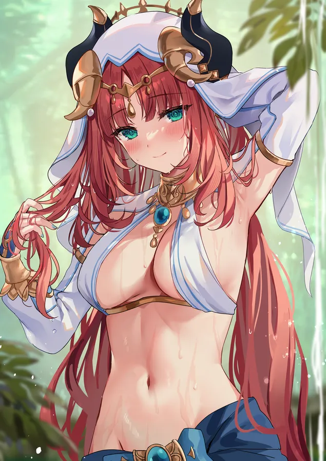 pretti khot anime girl nilou | genskhin impatst preuzmi