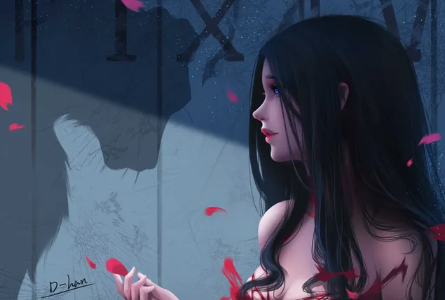 Princesė 4K ekrano užsklanda