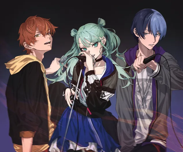 Project Sekai: Colorful Stage Feat. Хацуне Мику 2K тапет