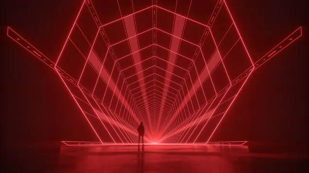 受保护的激光灯 4K 壁纸