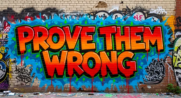 prove them wrong graffiti art | urban street art & motivation download