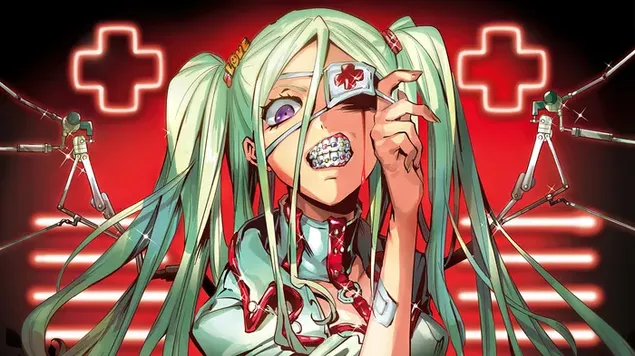 دختر چشمی روانی کاغذدیواری  4K