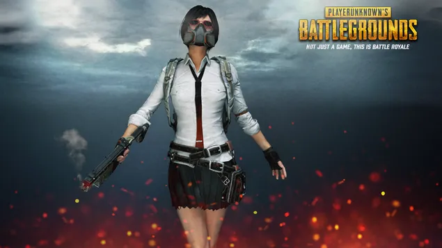 Pubg, Playerunknown's Battlegrounds - Mädchen mit weißem Hemd herunterladen