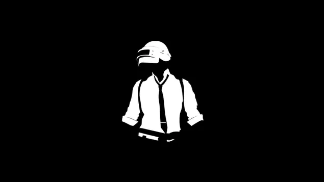 PUBG video game series game character black and white image download
