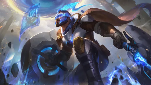 Pulsefire 'Pantheon' Splash Art - League of Legends (LOL) 8K muurpapier