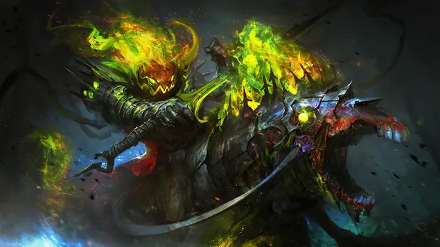 Cavaliere Testa di Zucca 4K sfondo