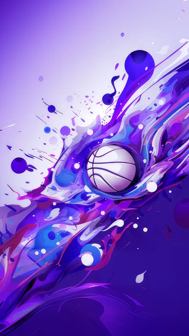 purpurroude abstrakt basketball eroflueden